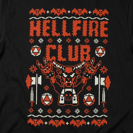 Hellfire Club Ugly Sweater detail