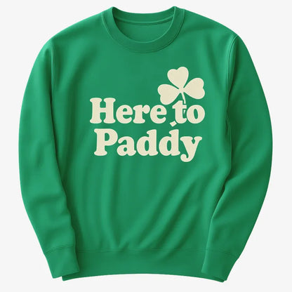 Here to Paddy St. Patrick's Day Shamrock Pun