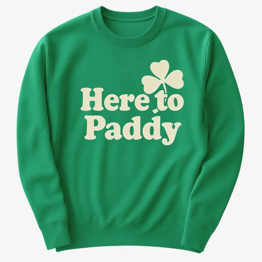 Here to Paddy St. Patrick's Day Shamrock Pun