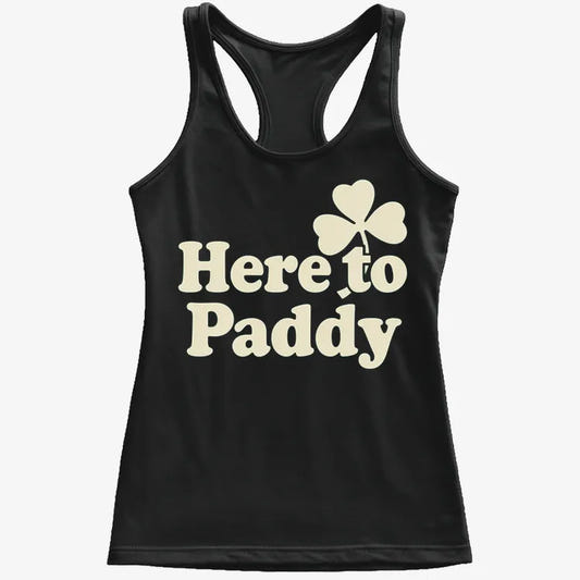 Here to Paddy St. Patrick's Day Shamrock Pun graphic tee, view 21