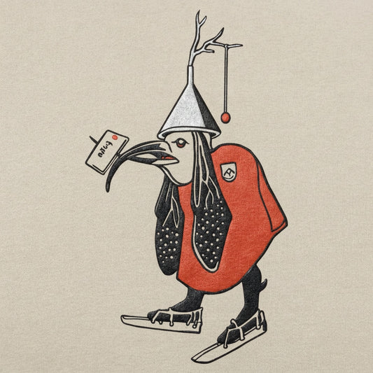 Hieronymus Bosch Bird Man on Ice Skates detail