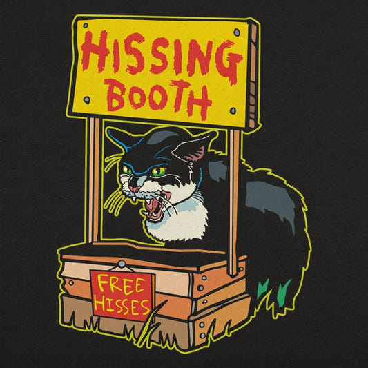 Hissing Booth Angry Cat Full Color detail