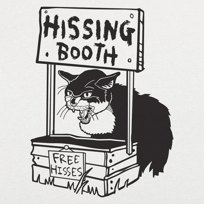 Hissing Booth with Angry Cat and Free Hisses Sign