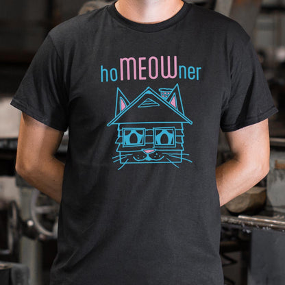 hoMEOWner Cat Face House Pun