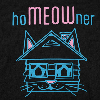 hoMEOWner Cat Face House Pun detail