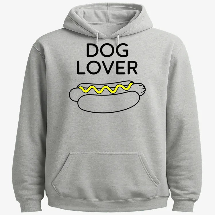 Hot Dog Lover-Hoodie-Gray Heather