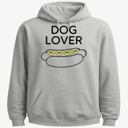 Hot Dog Lover-Hoodie-Gray Heather