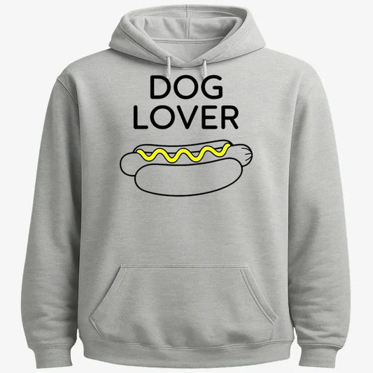 Hot Dog Lover-Hoodie-Gray Heather