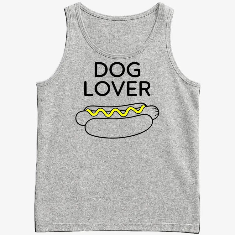 Hot Dog Lover-Men's Tank Top-Gray Heather