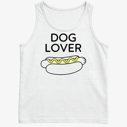 Hot Dog Lover-Men's Tank Top-White