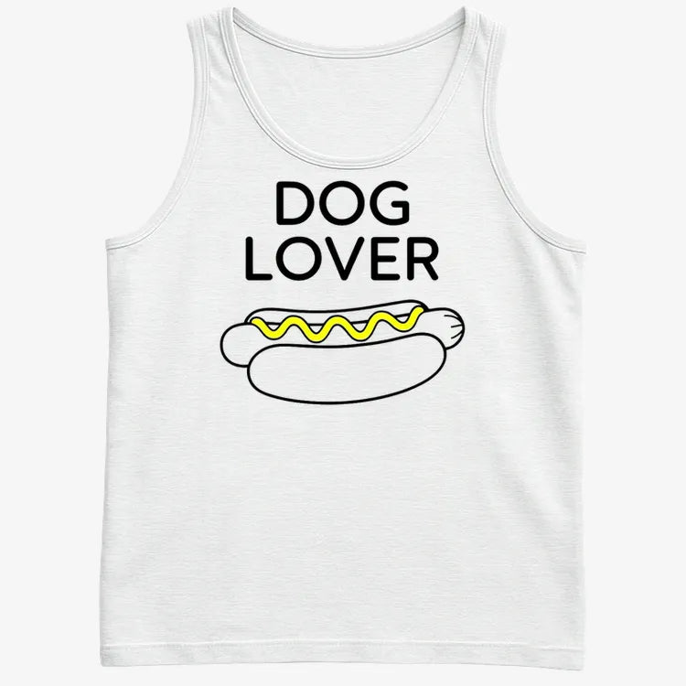 Hot Dog Lover-Men's Tank Top-White