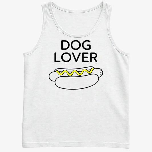 Hot Dog Lover-Men's Tank Top-White