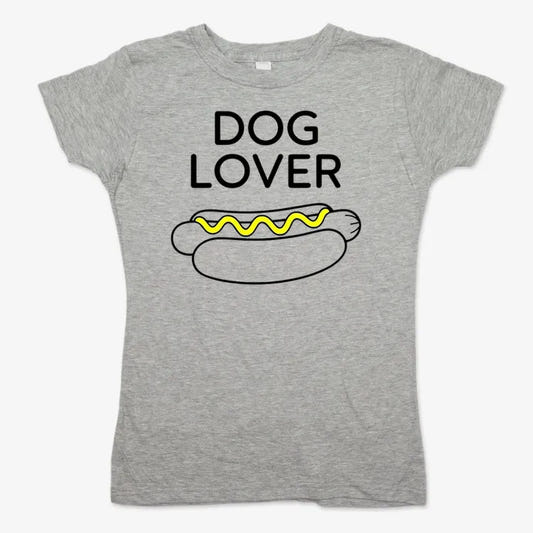 Hot Dog Lover-Women's T-Shirt-Gray Granite