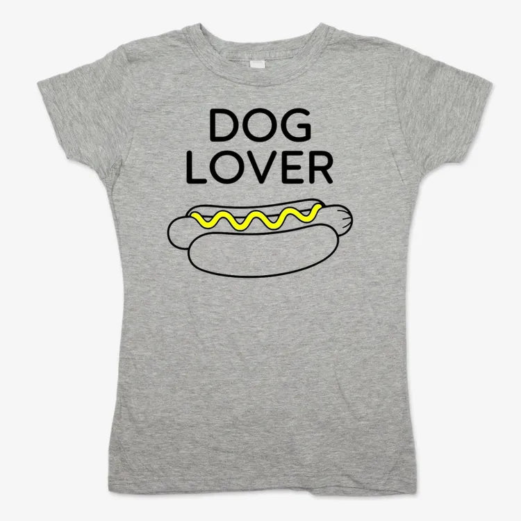 Hot Dog Lover-Women's T-Shirt-Gray Granite