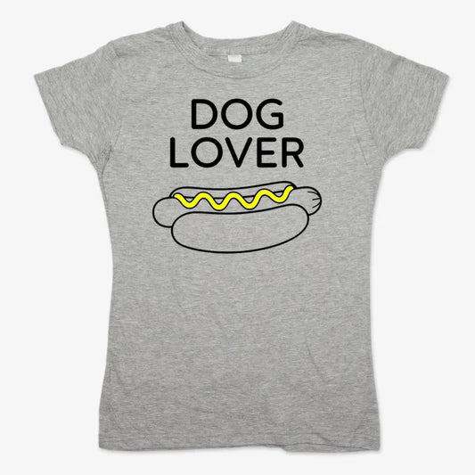 Hot Dog Lover-Women's T-Shirt-Gray Granite