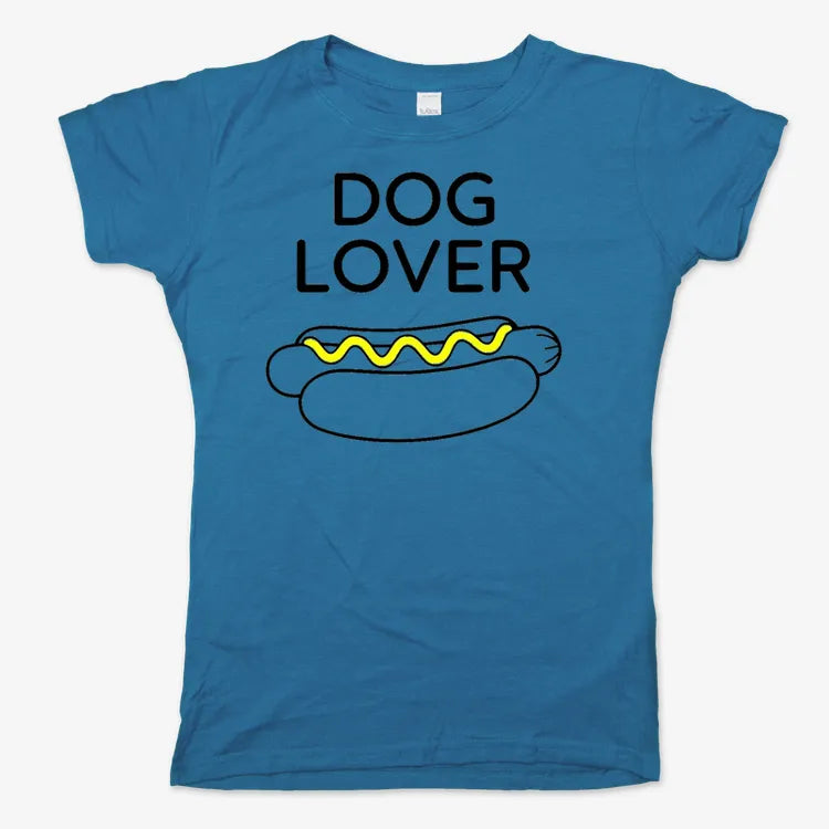 Hot Dog Lover-Women's T-Shirt-Sky Blue