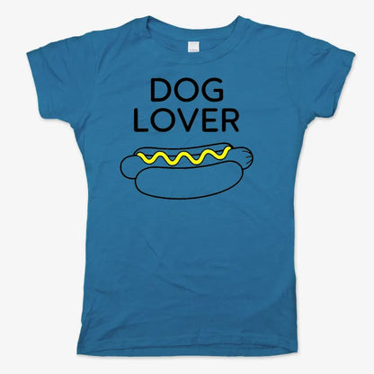 Hot Dog Lover-Women's T-Shirt-Sky Blue