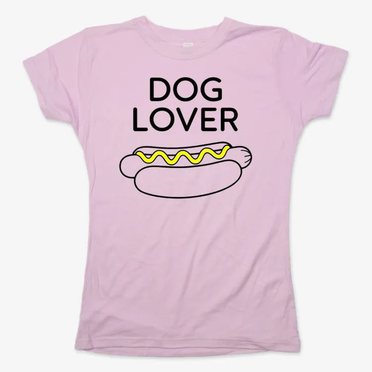 Hot Dog Lover-Women's T-Shirt-Soft Pink