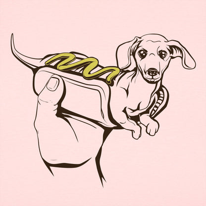 Hot Dog Dog Dachshund in a Bun