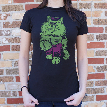Hul-Kat Green Muscular Angry Cat Superhero