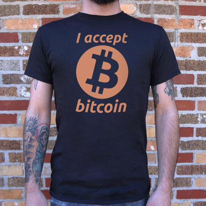 I Accept Bitcoin Cryptocurrency Symbol