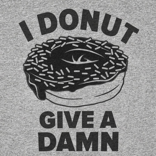 I Donut Give a Damn Funny Wordplay Grphic detail