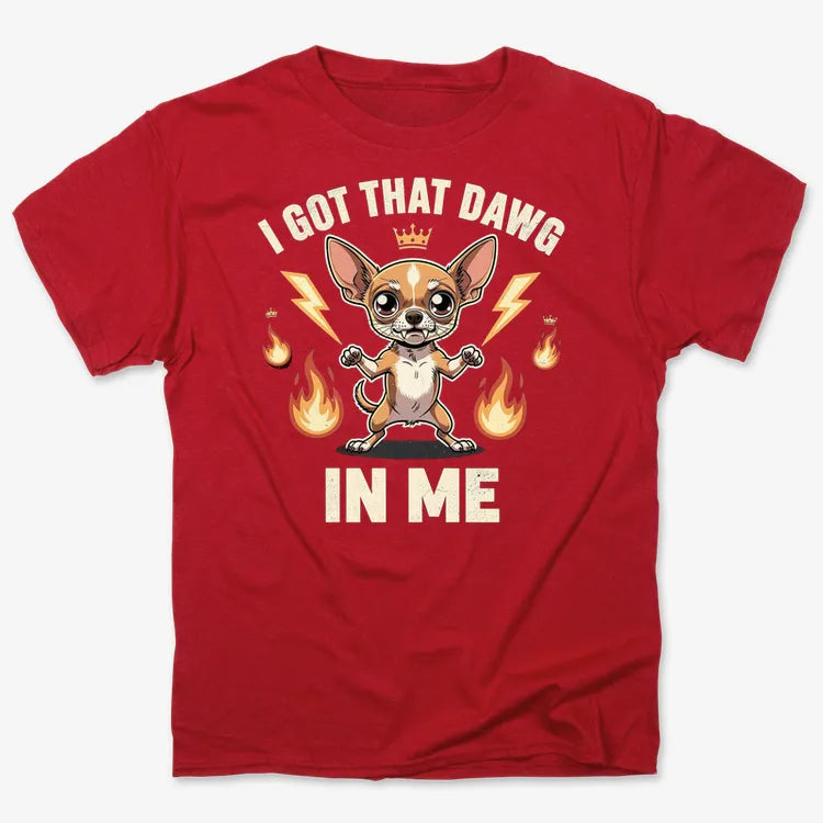 I Got That Dawg In Me-Men's T-Shirt-Red