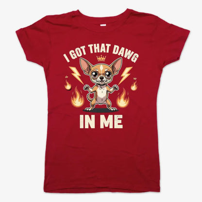I Got That Dawg In Me-Women's T-Shirt-Deep Red