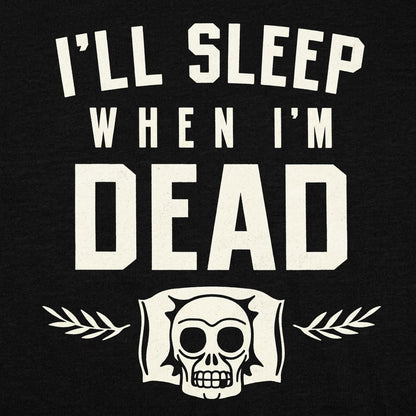 I'll Sleep When I'm Dead Skull Emblem detail