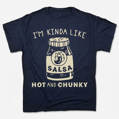 I'm Kinda Like Hot and Chunky Salsa in Navy Blue