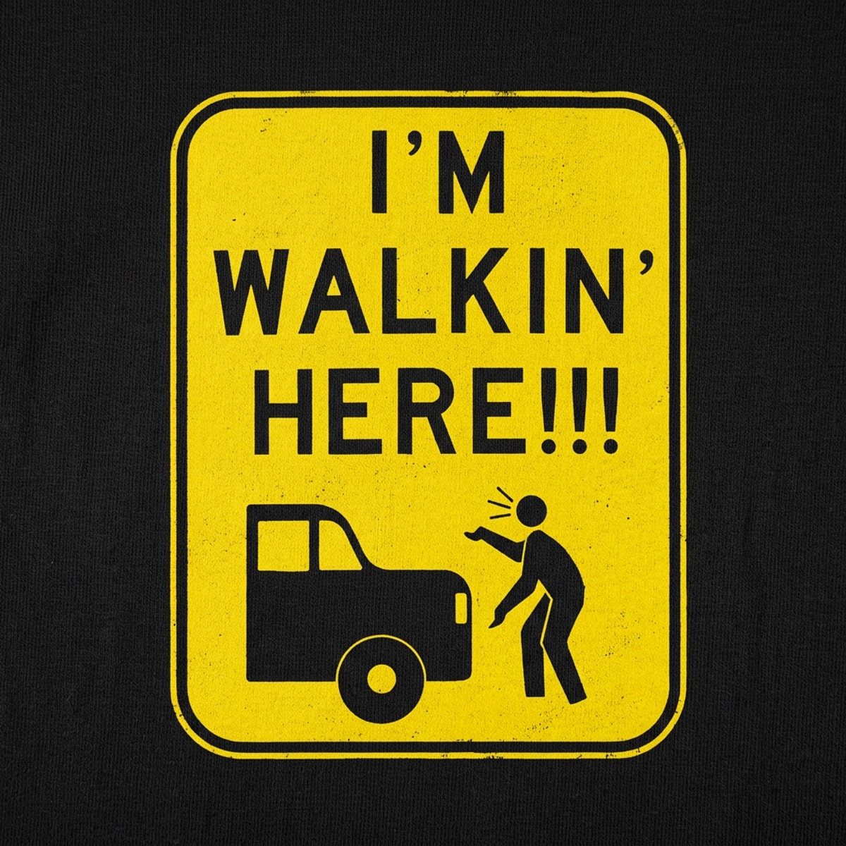 I'm Walkin' Here detail