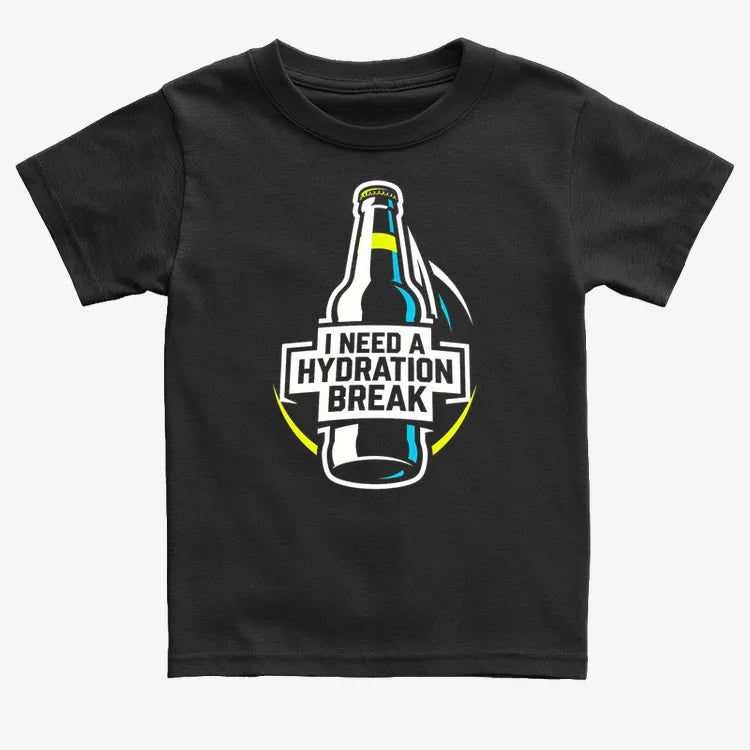 I Need a Hydration Break-Kids T-Shirt-Black