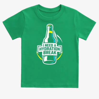 I Need a Hydration Break-Kids T-Shirt-Green