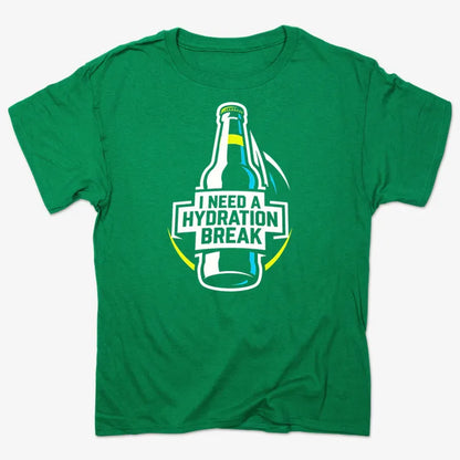 I Need a Hydration Break-Men's T-Shirt-Kelly Green Heather
