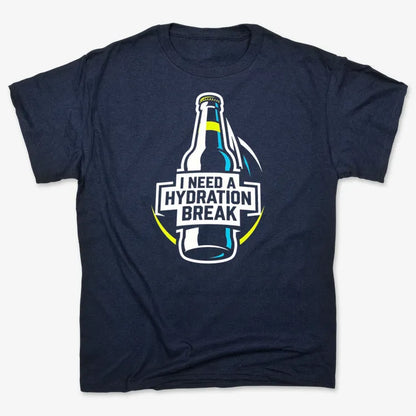 I Need a Hydration Break-Men's T-Shirt-Navy Blue