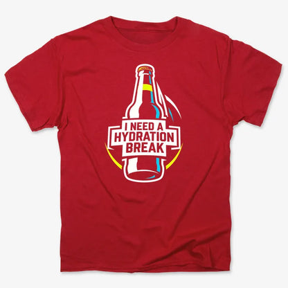 I Need a Hydration Break-Men's T-Shirt-Red
