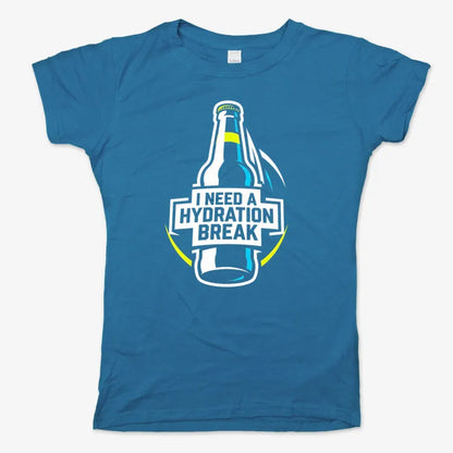 I Need a Hydration Break-Women's T-Shirt-Sky Blue