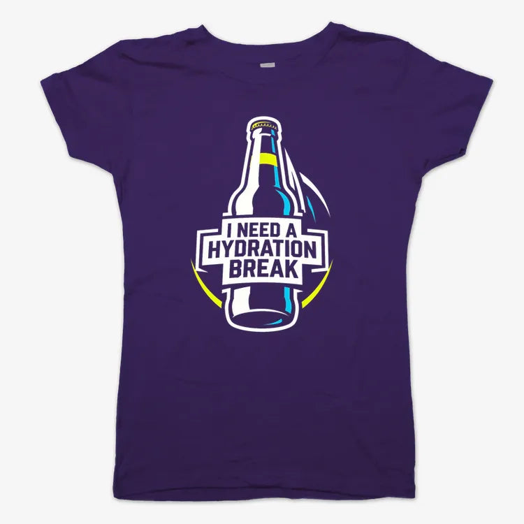 I Need a Hydration Break-Women's T-Shirt-Violet