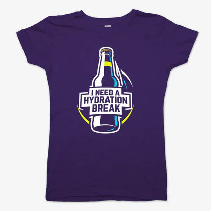 I Need a Hydration Break-Women's T-Shirt-Violet