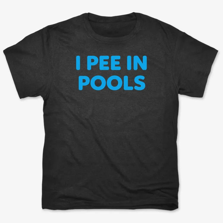 I Pee in Pools Fun Statement-Men's T-Shirt-Black