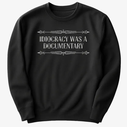 Idiocracy Was A Documentary-Sweater-Black
