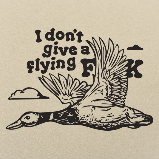I Don't Give a Flying Duck graphic tee design