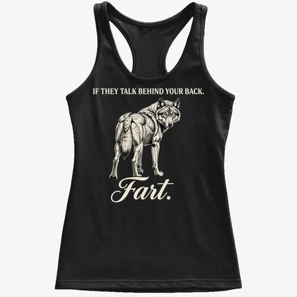 If They Talk Behind Your Back... Fart.-Women's Tank Top-Midnight