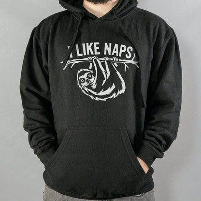 I Like Naps Sloth Hanging from Tree Branch