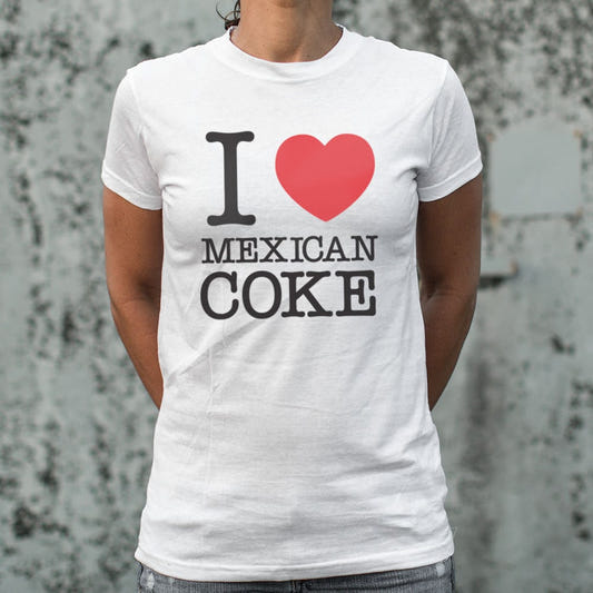 I Love Mexican Coke graphic Women's T-Shirt in Snow