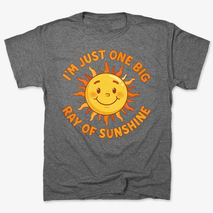 I'm Just One Big Ray of Sunshine-Men's T-Shirt-Charcoal Heather