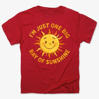 I'm Just One Big Ray of Sunshine-Men's T-Shirt-Red