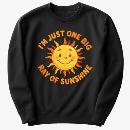 I'm Just One Big Ray of Sunshine-Sweater-Black