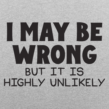 I May Be Wrong But It Is Highly Unlikely