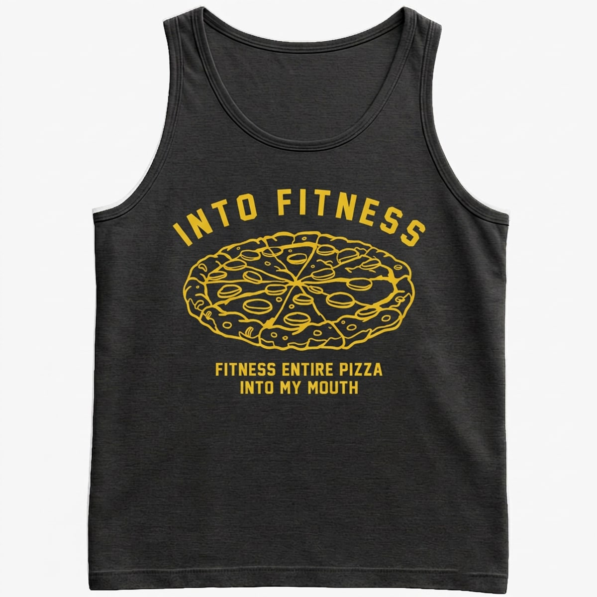 Into Fitness Whole Pizza Pun in Black